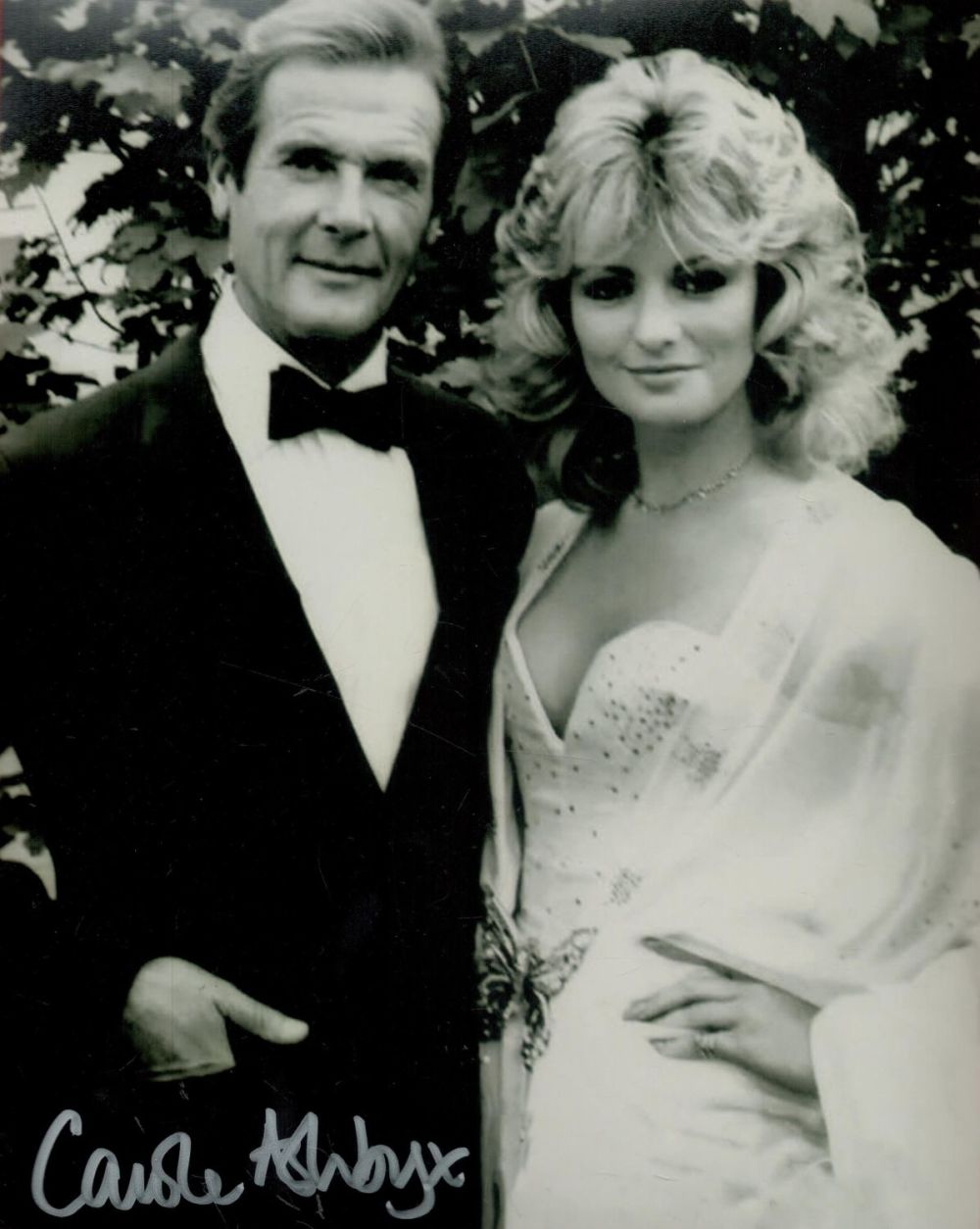 Lot 254: Carole Ashby signed 10 x 8 inch b/w...
