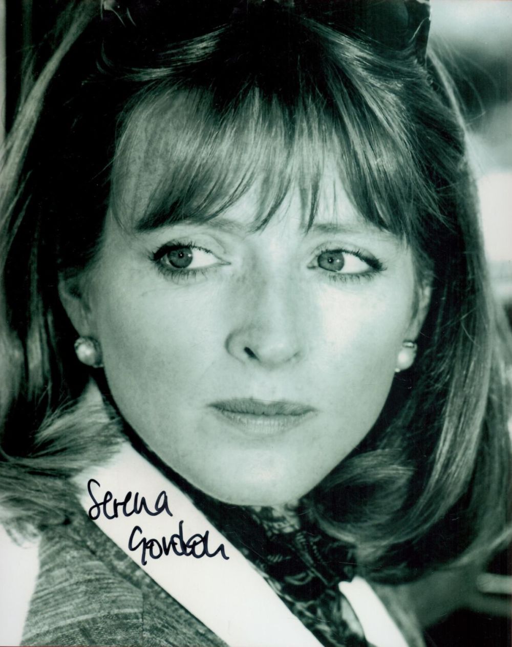 Lot 260: Serena Gordon signed 10x8 black and white photo....