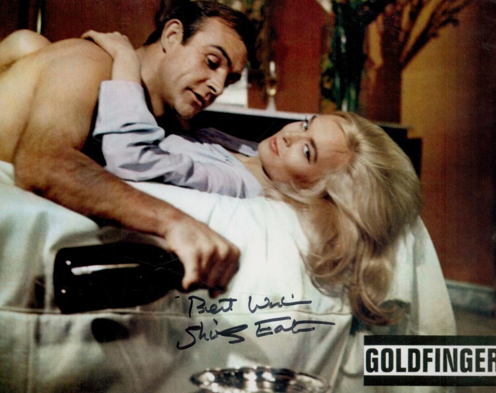 Lot 269: Shirley Eaton signed Goldfinger 10x8 colour photo. Good...