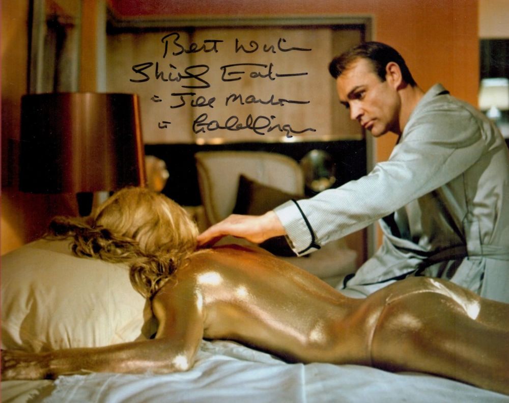 Lot 291: Shirley Eaton signed James Bond Goldfinger 10x8 colour...