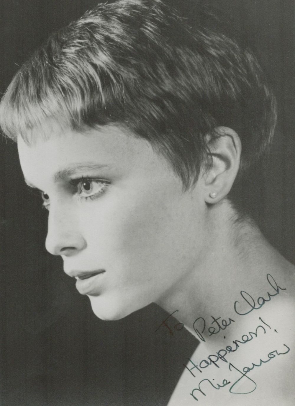 Lot 333: Mia Farrow signed vintage 8x6 black and white...