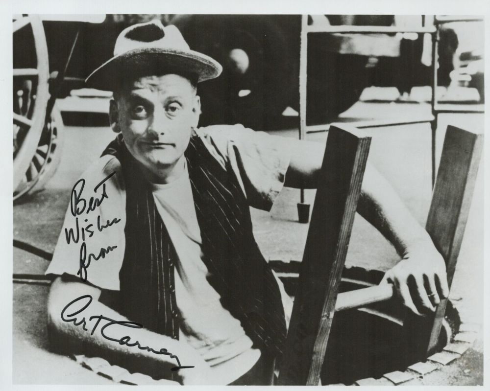 Lot 338: Art Carney signed 10x8 vintage black and white...