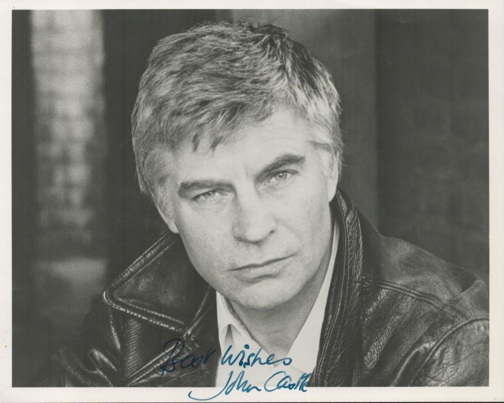 Lot 340: John Castle signed 10x8 black and white photo....