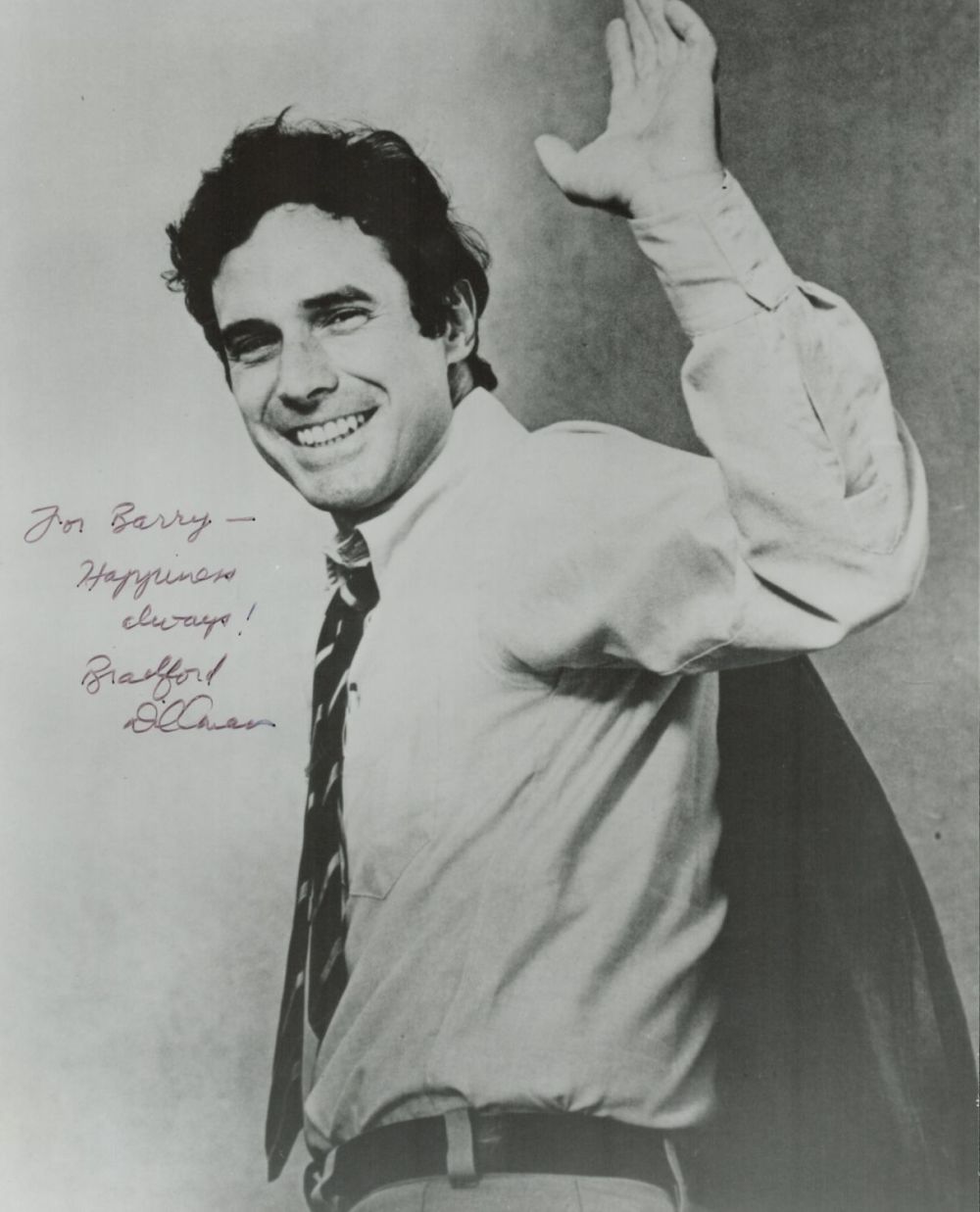 Lot 341: Bradford Dillman signed 10x8 black and white photo...