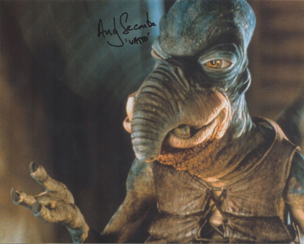 Lot 366: Andy Secombe signed Star Wars 10x8 colour photo....