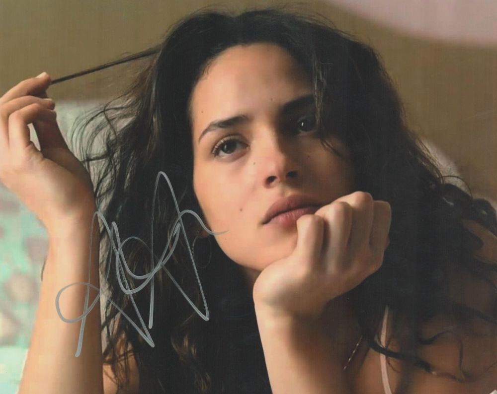 Lot 374: Adria Arjona signed 10x8 colour photo. Good condition....