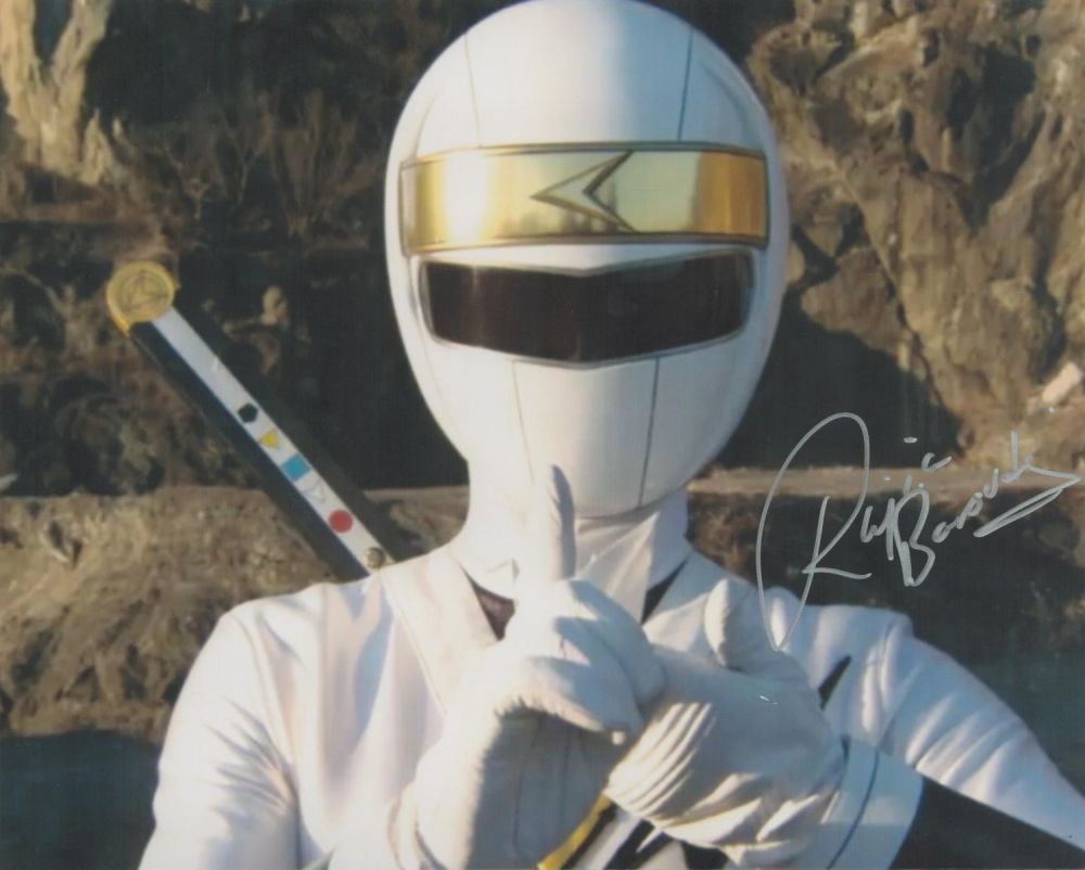 Lot 377: Rajia Baroudi signed Power Ranger 10x8 colour photo....