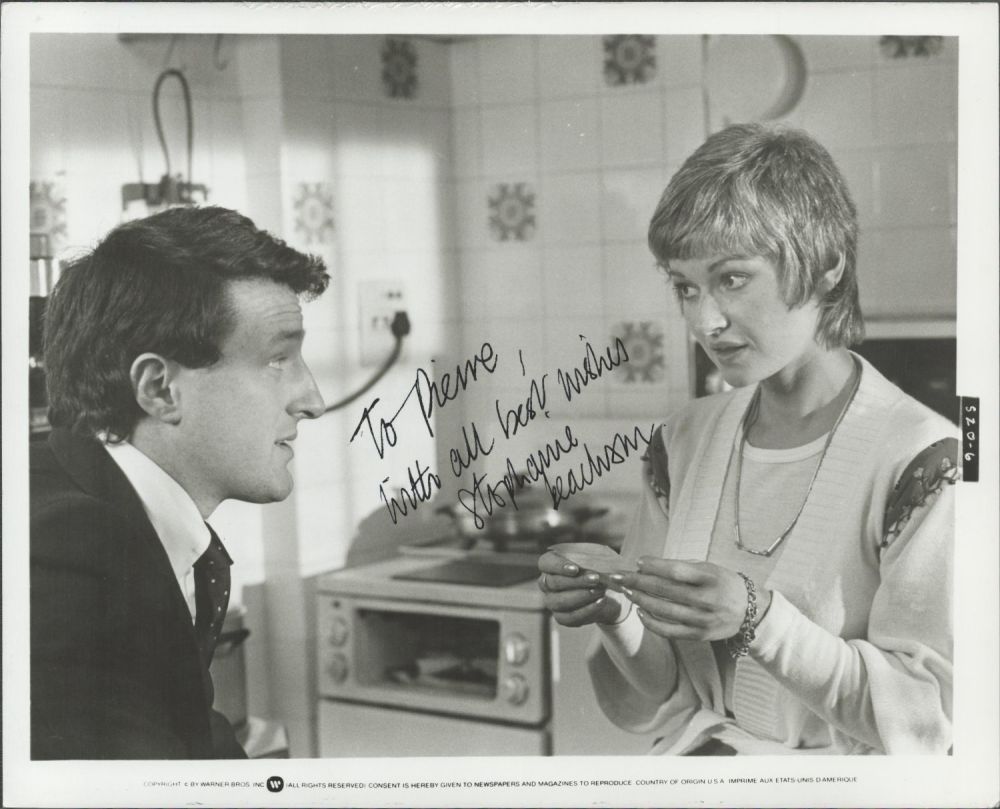 Lot 386: Stephanie Beacham signed vintage 10x8 black and white...