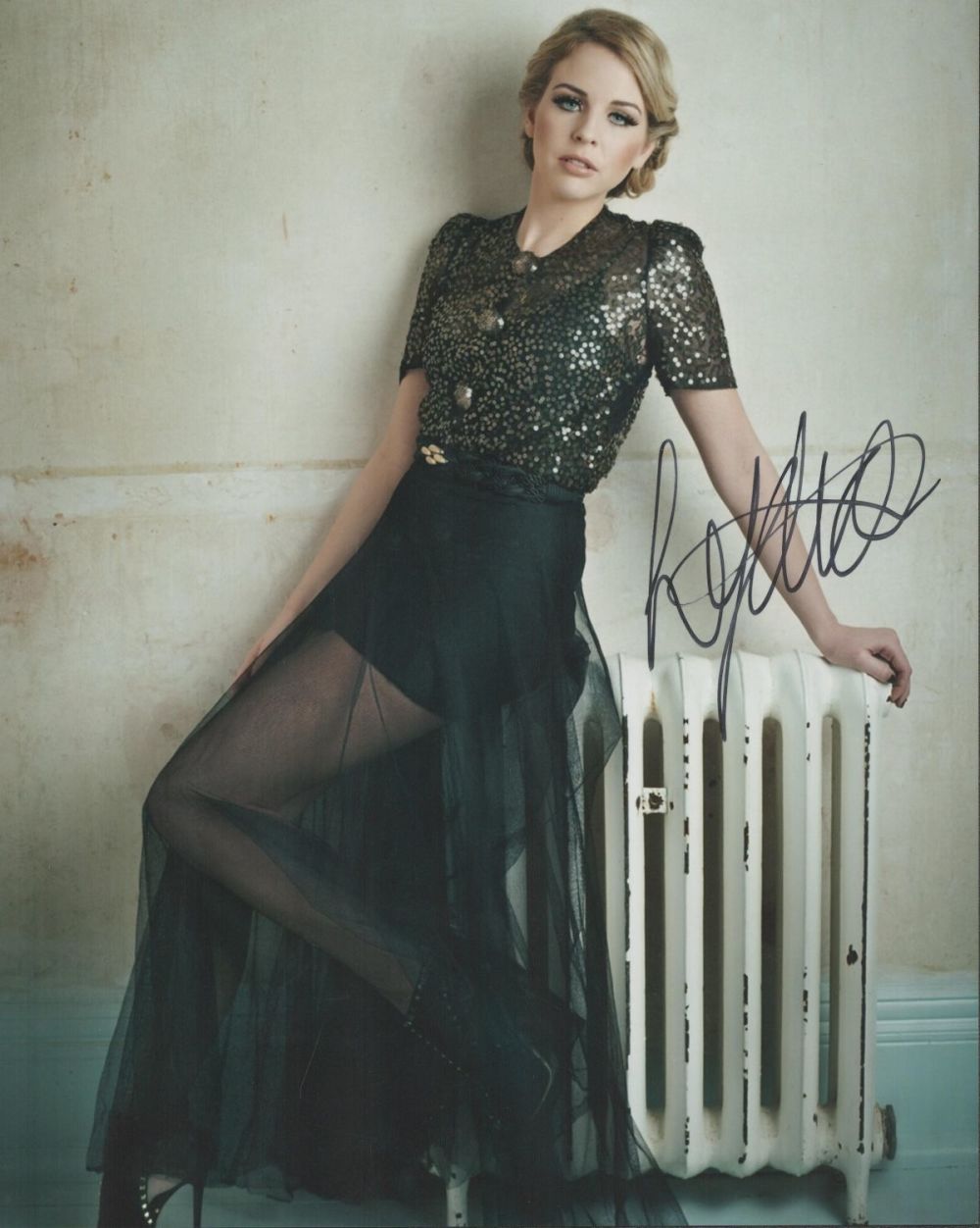 Lot 389: Lydia Bright signed 10x8 colour photo. Good condition....
