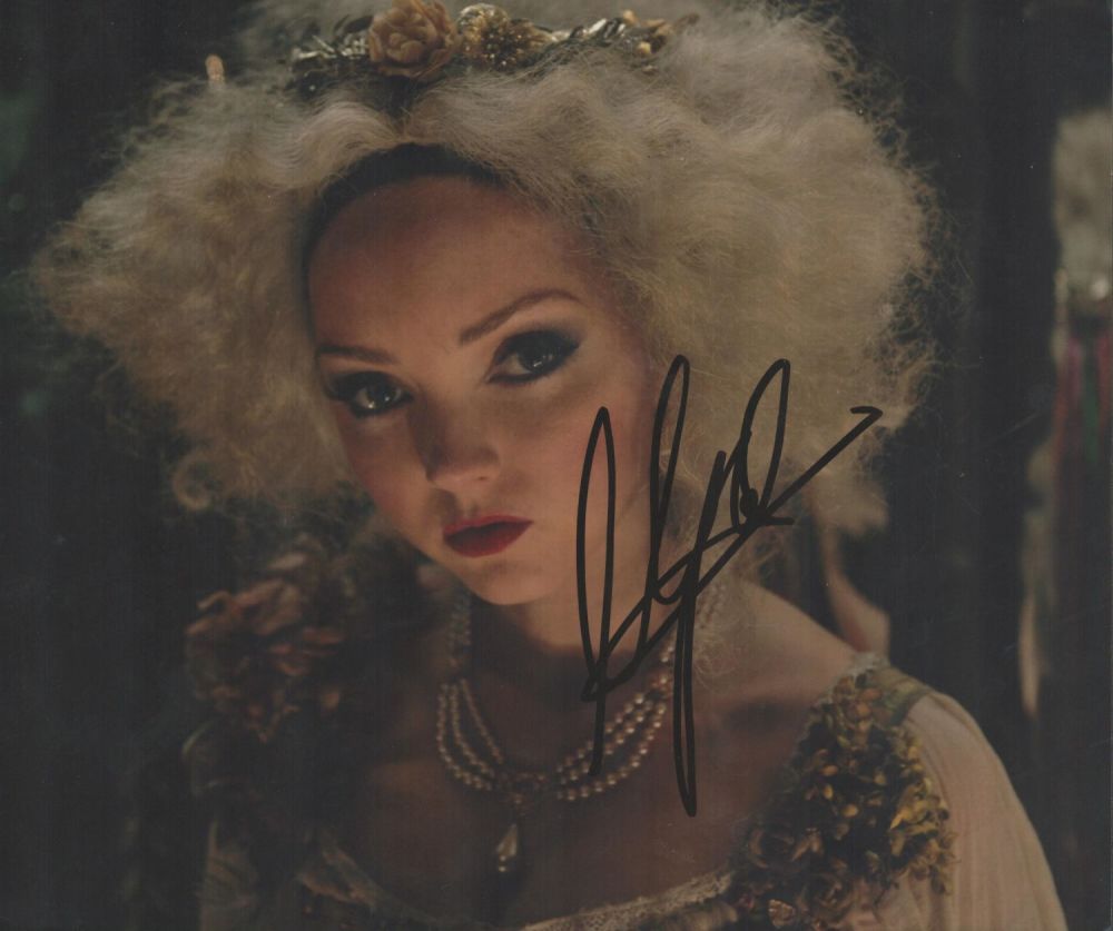 Lot 392: Lily Cole signed 10x8 colour photo. Good condition....