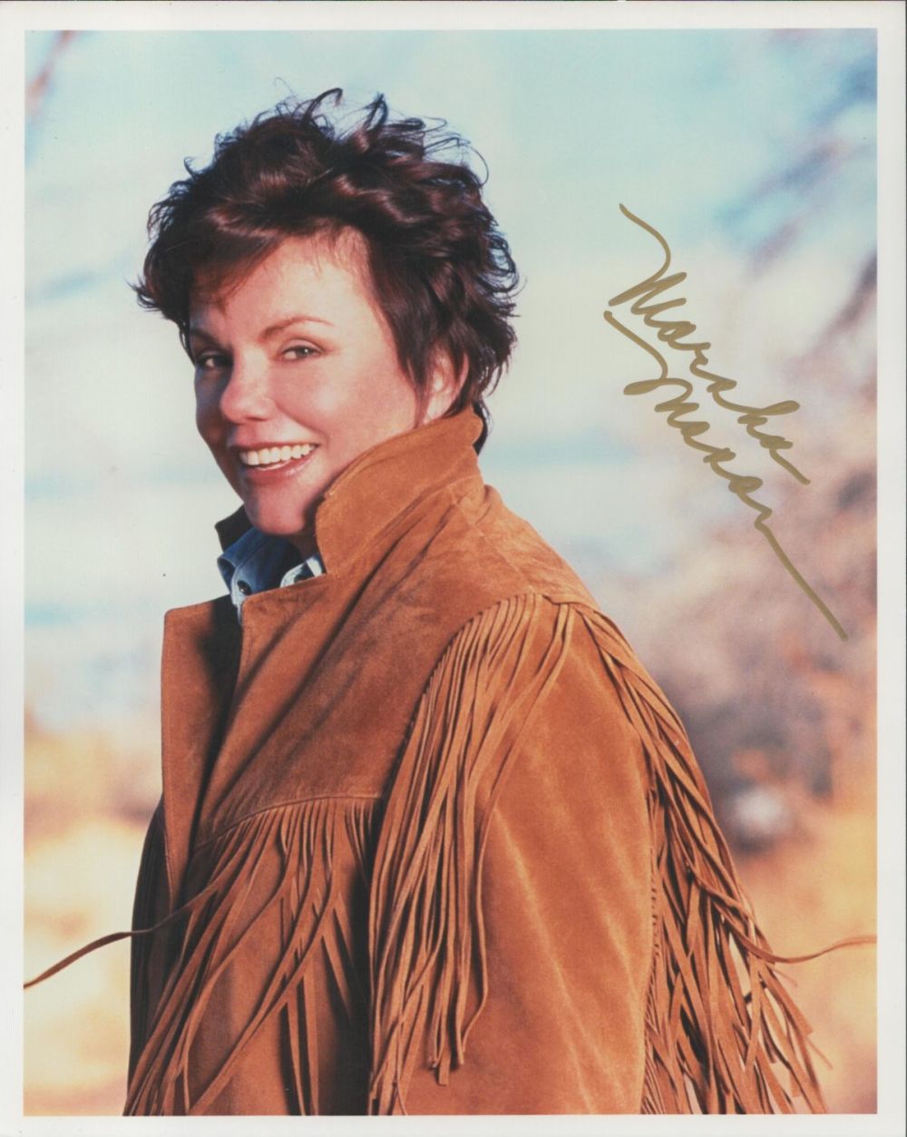 Lot 394: Marsha Mason signed 10x8 colour photo. Good condition....