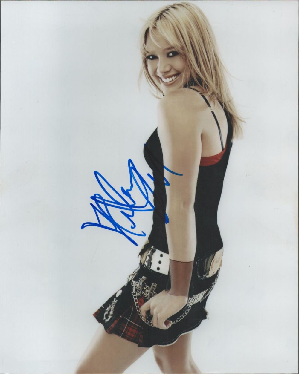 Lot 420: Hilary Duff signed 10x8 colour photo. Good condition....