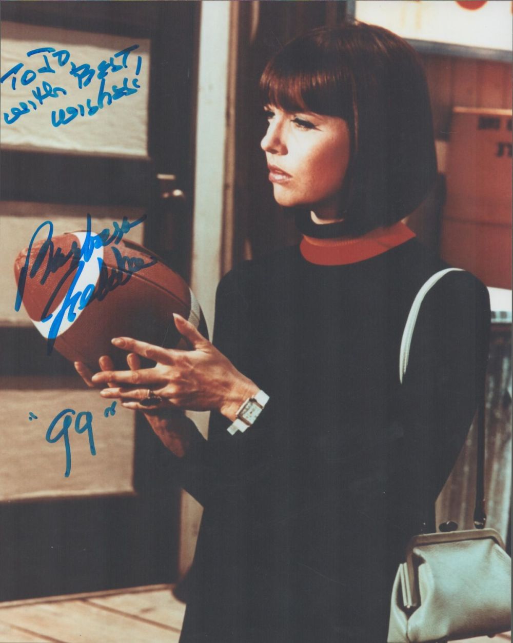 Lot 479: Barbara Feldon signed 10x8 colour photo. Good condition....