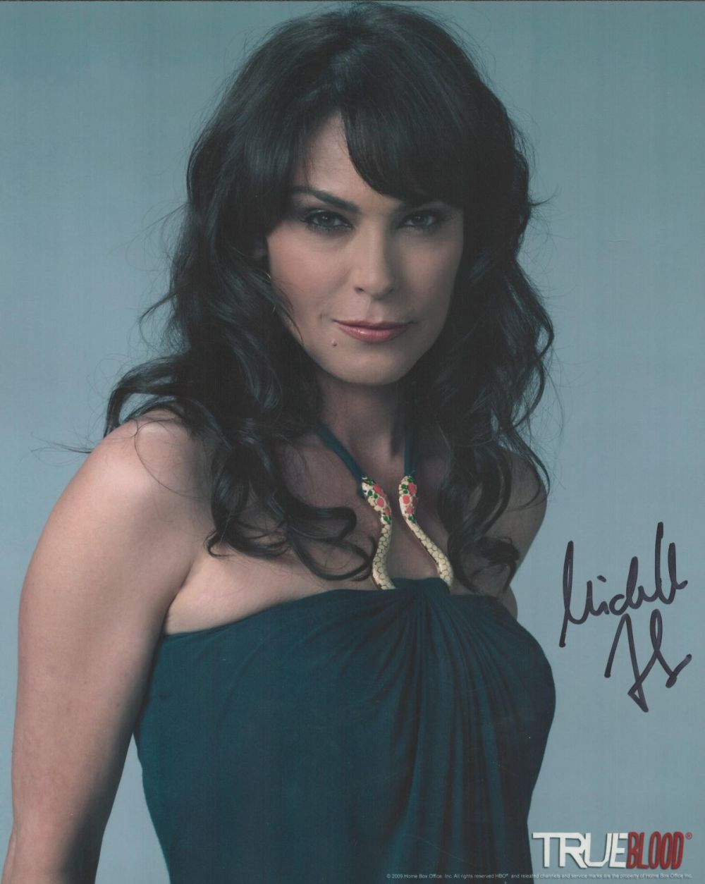 Lot 480: Michelle Forbes signed 10x8 colour photo. Good condition....