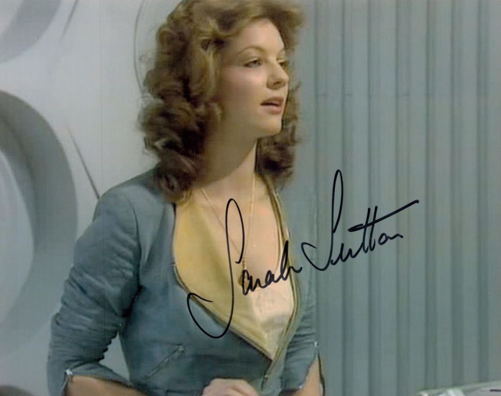 Lot 553: Sarah Sutton signed 10x8 colour photo. Good condition....