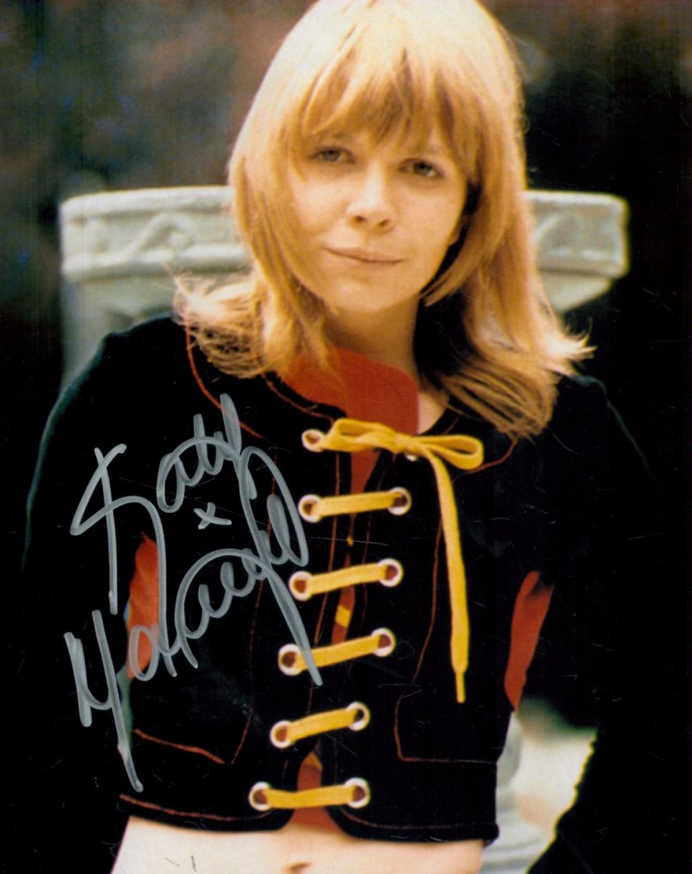 Lot 555: Katy Manning signed Dr Who 10x8 colour photo....