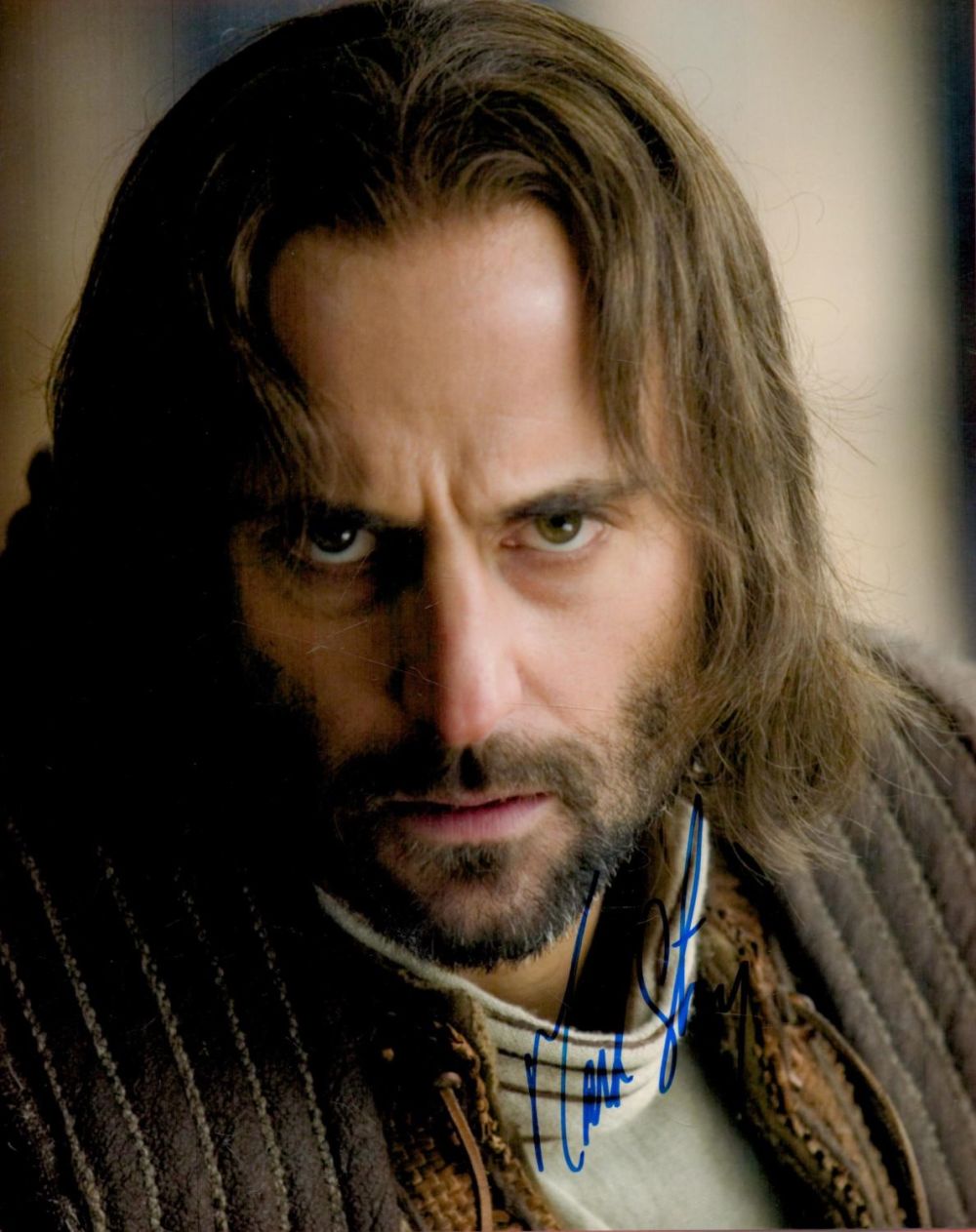 Lot 620: Mark Strong signed 10x8 colour photo. Good condition....