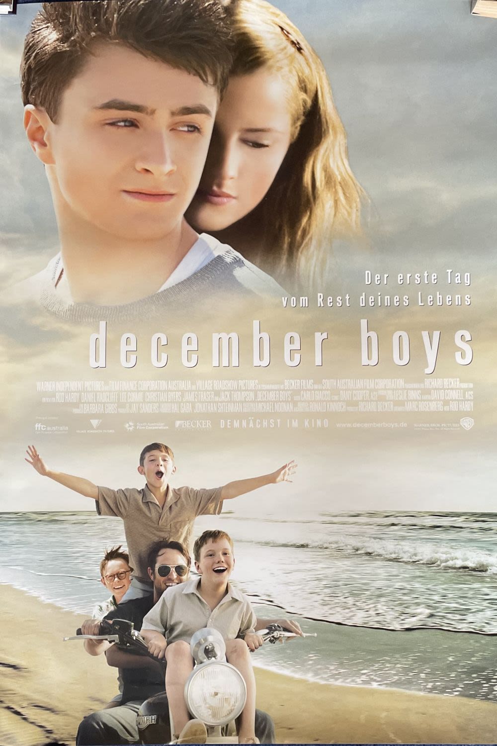 Lot 659: December Boys 23x33 double sided Rolled Movie Poster....