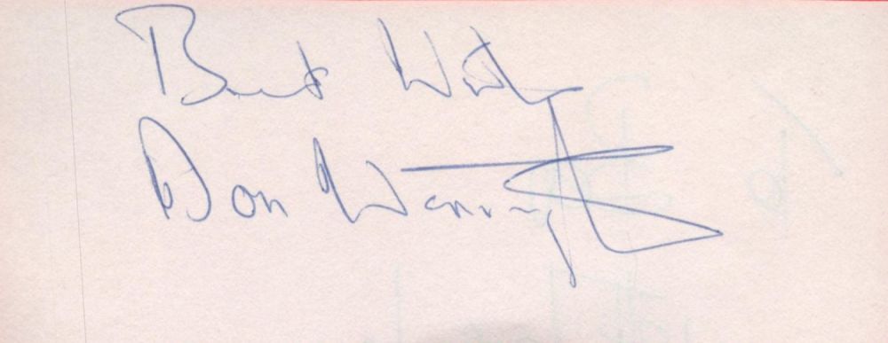 Lot 84: Don Warrington signed 6x2 white album page. Warrington...