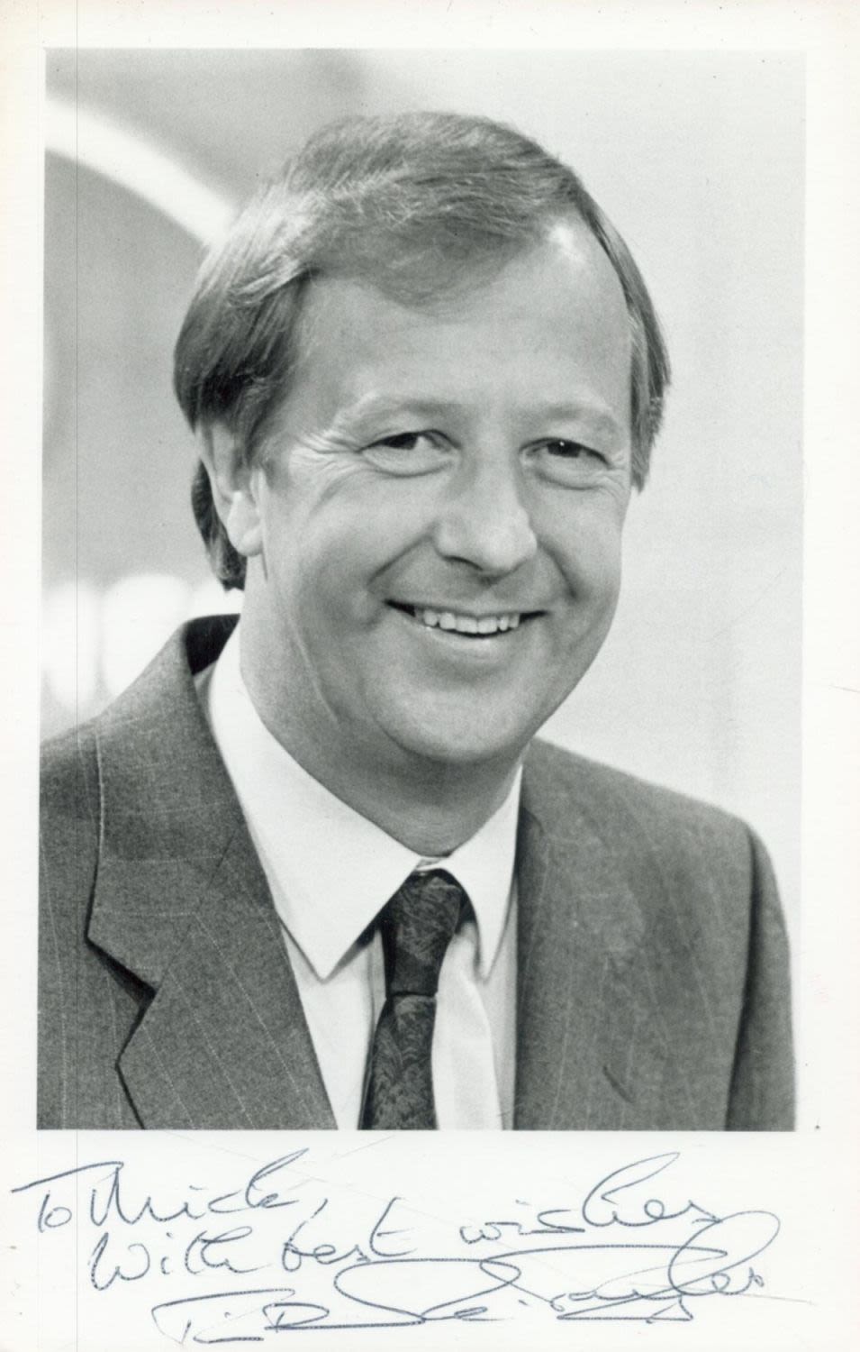 Lot 104: Tim Brooke Taylor signed 6x4 black and white...