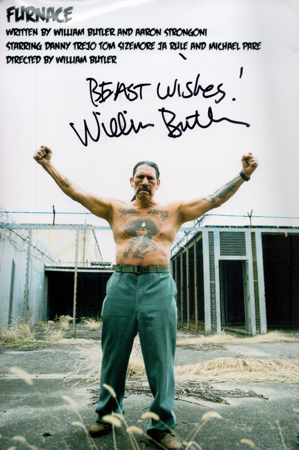 Lot 145: William Butler signed Furnace 12x8 colour promo photo....