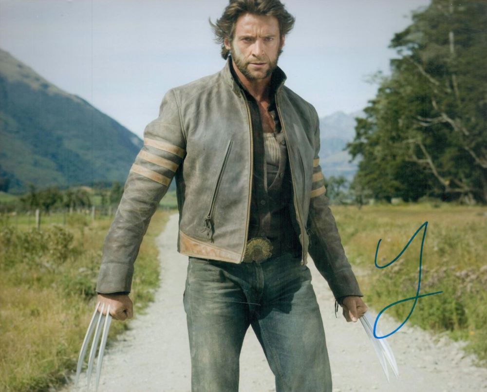 Lot 162: Hugh Jackman signed Wolverine 10x8 colour photo. Jackman...