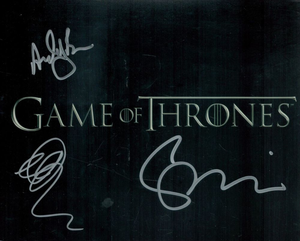 Lot 163: Game of Thrones multi signed 10x8 colour photo...