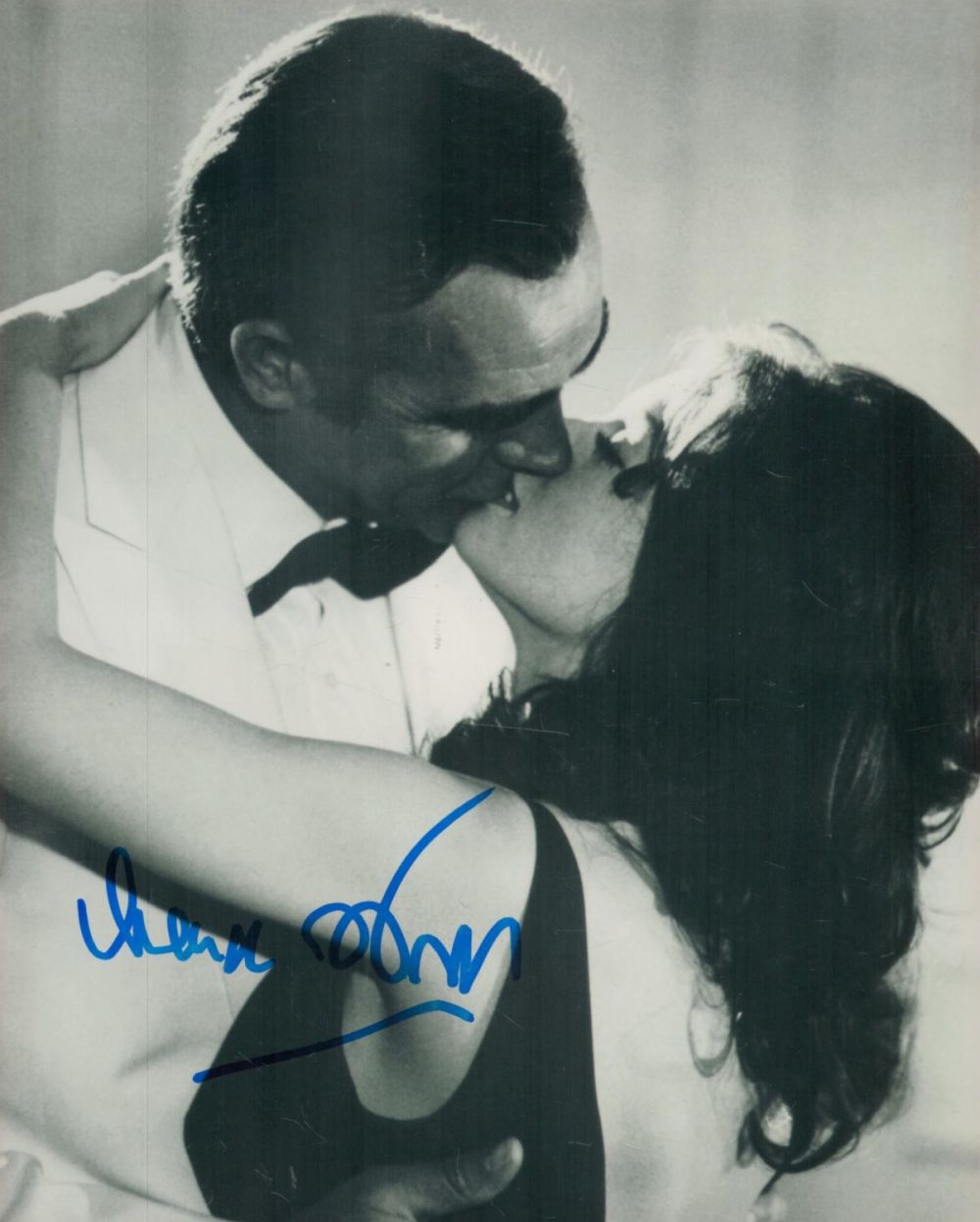 Lot 168: Lana Wood signed James Bond 10x8 black and...