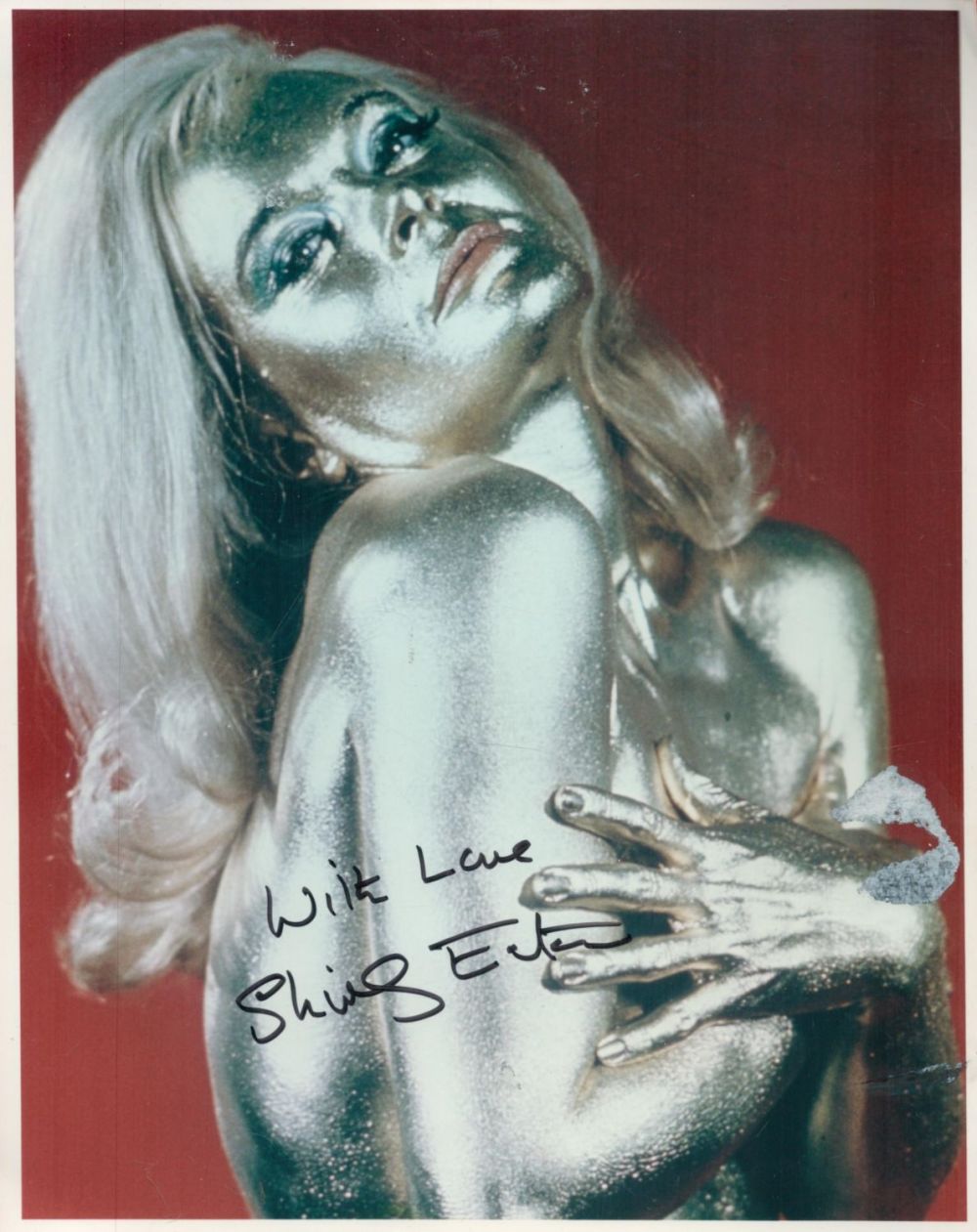 Lot 173: Shirley Eaton Actress Signed James Bond Goldfinger 10x8...