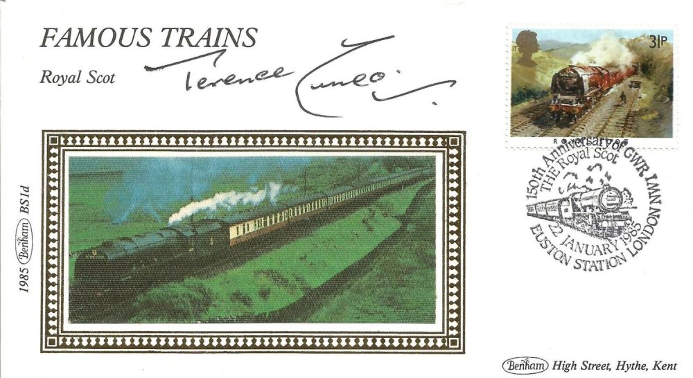 Lot 208: Terence Cuneo signed Famous Trains Royal Scot FDC....
