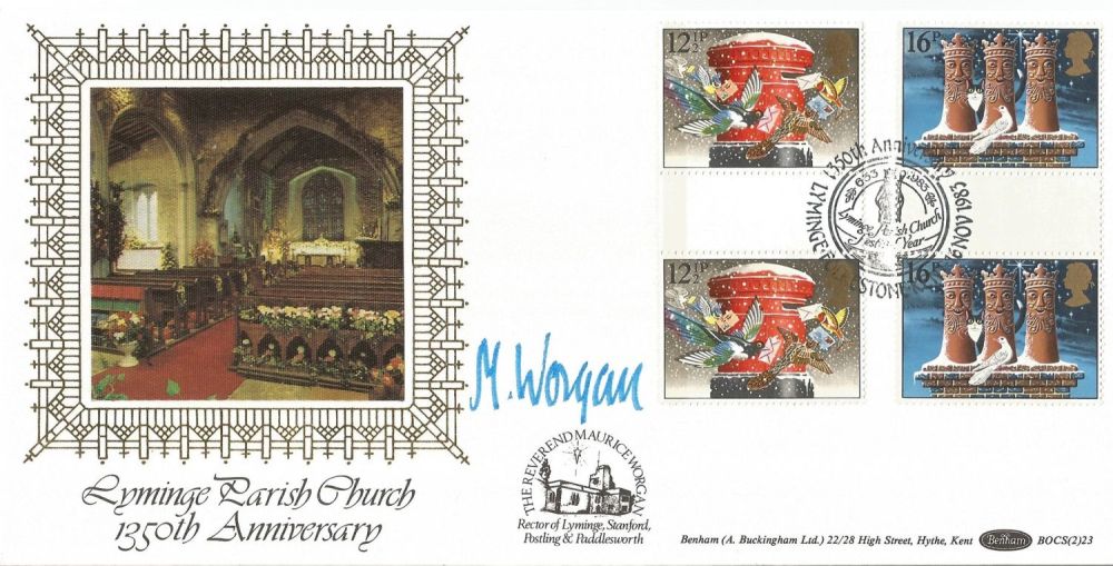 Lot 215: Rev M Worgan signed 130th anniv Lyminge Parish...