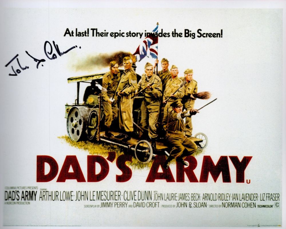 Lot 236: John D Collins signed 10x8 Dad's Army photo....