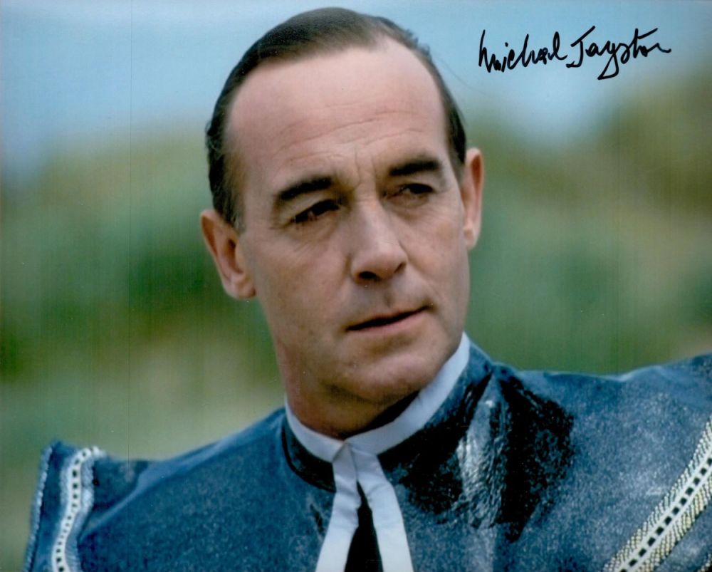 Lot 237: Michael Jayston signed 10x8 colour Dr Who photo....