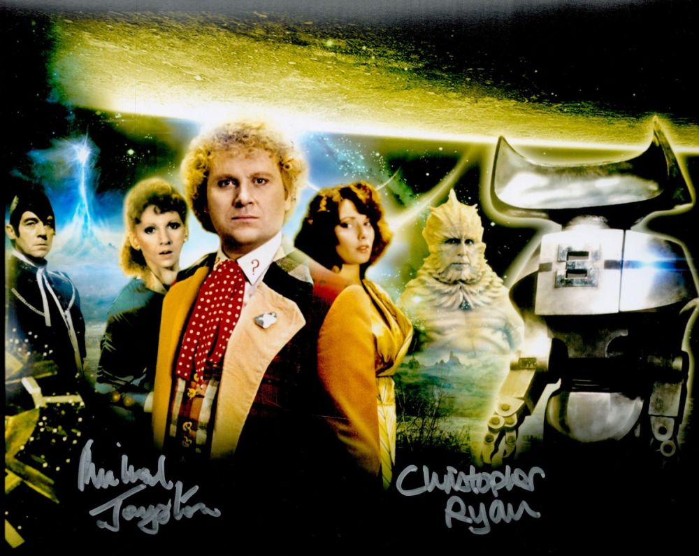 Lot 241: Michael Jayston and Christopher Ryan signed 10x8 colour...