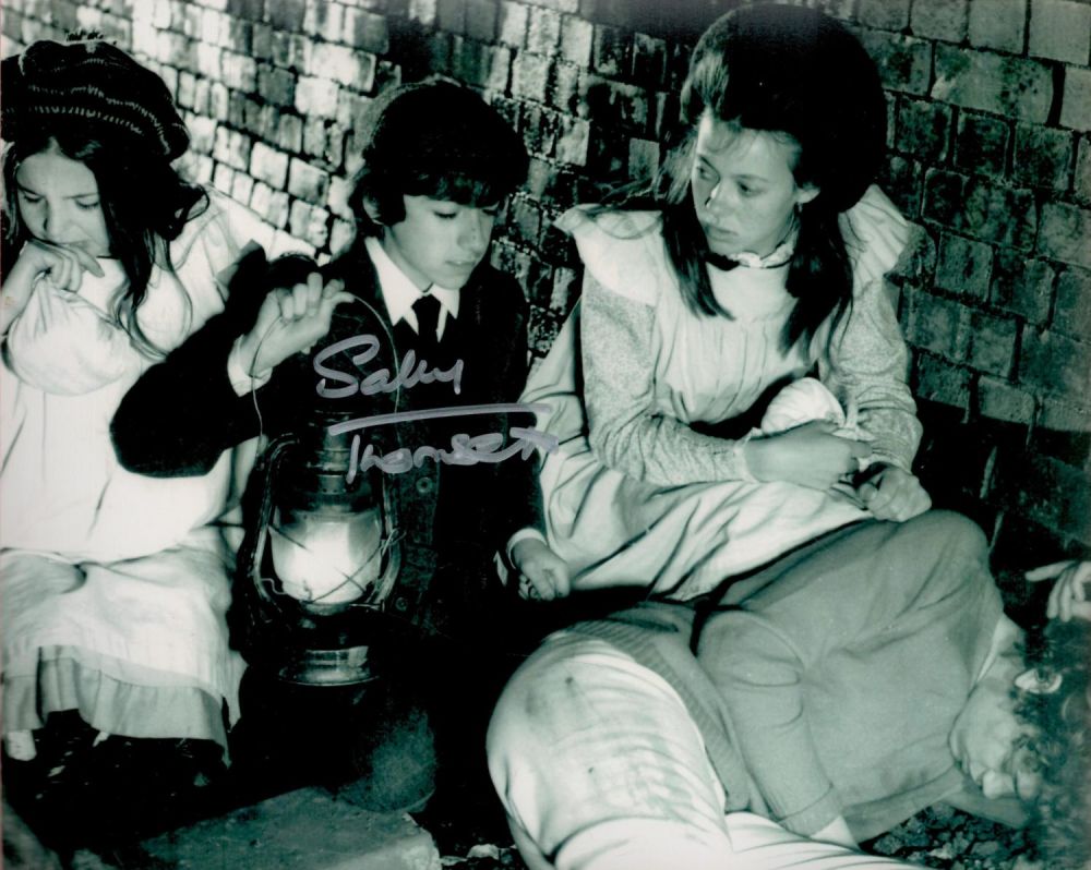 Lot 243: Sally Thomsett signed 10x8 black and white Railway...