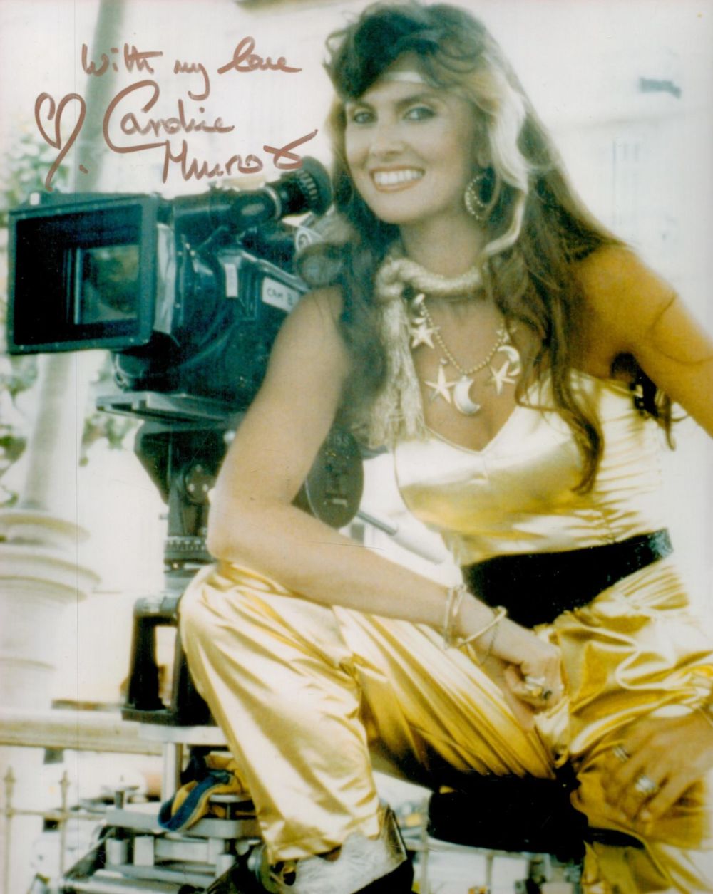 Lot 252: Caroline Munro signed 10x8 colour James Bond photo....
