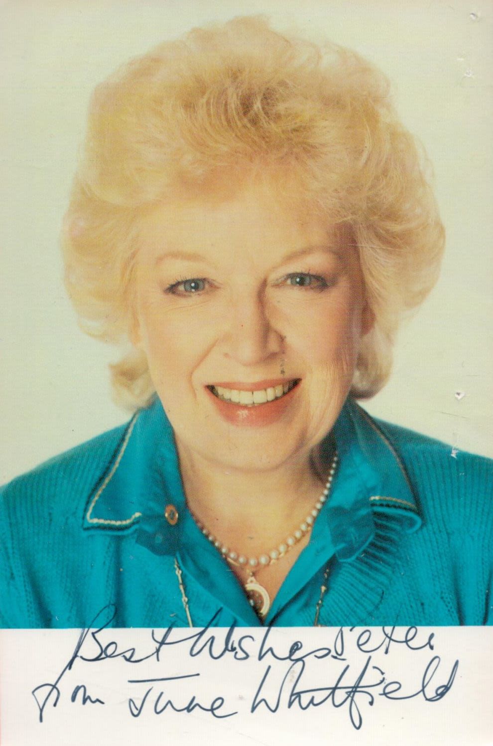 Lot 270: June Whitfield Signed 6x4 inch Colour Printed Photo....
