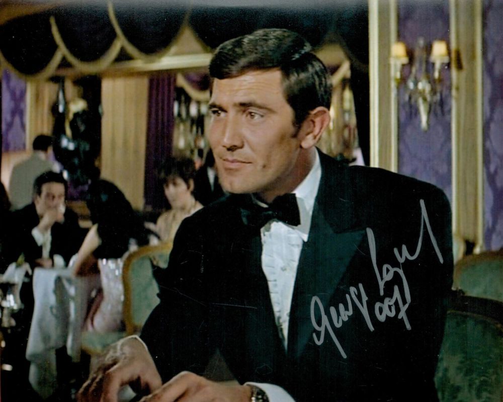 Lot 280: George Lazenby signed 10x8 colour photo. Lazenby (born...