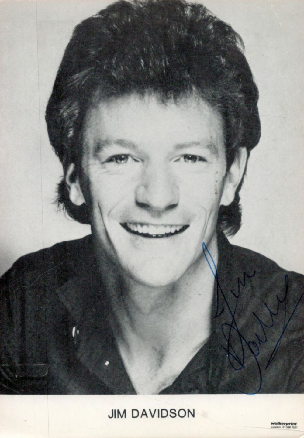 Lot 290: English stand-up comedian Jim Davidson Signed 6x4 inch...