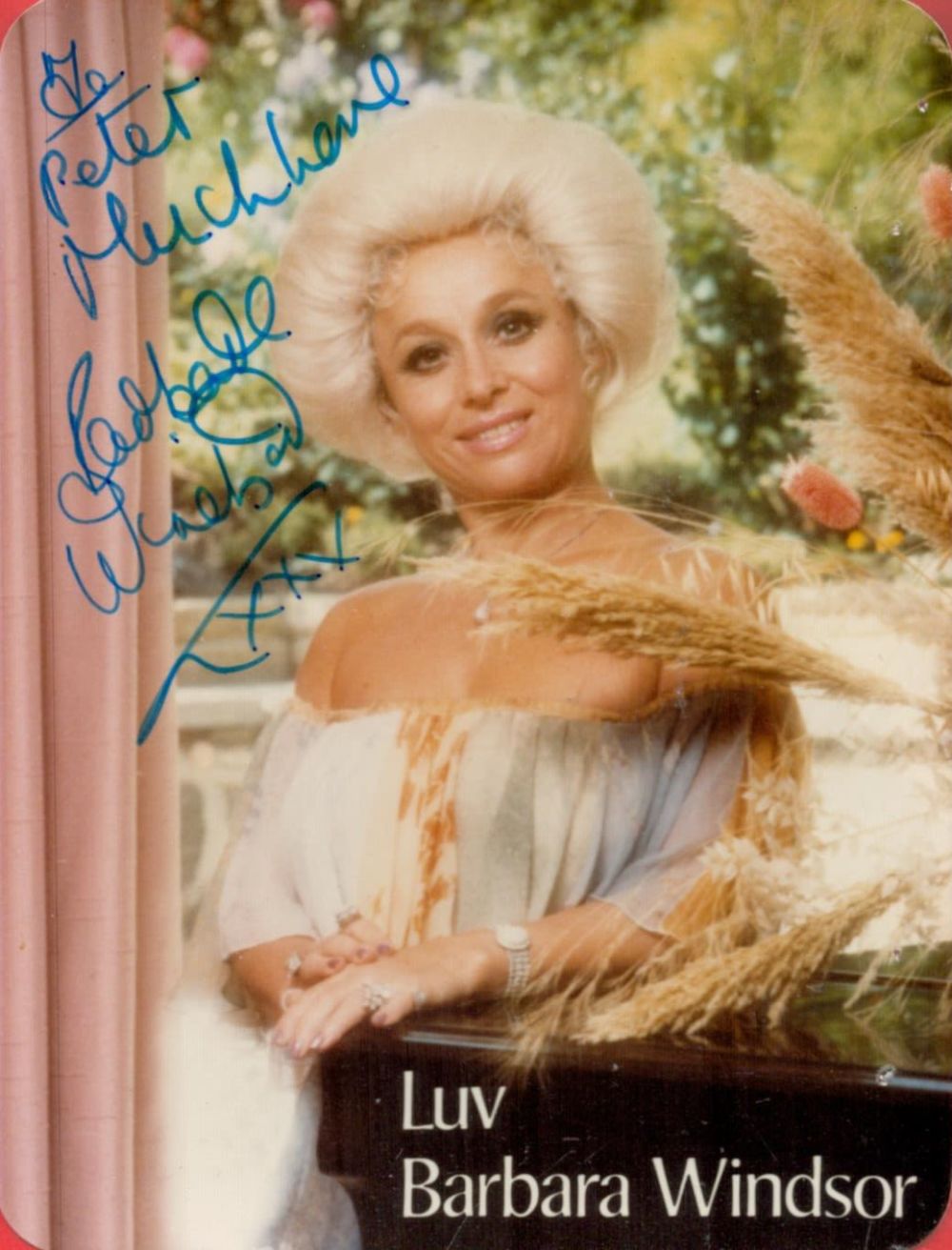Lot 291: Barbara Babs Windsor Signed 4x3 inch approx photo....
