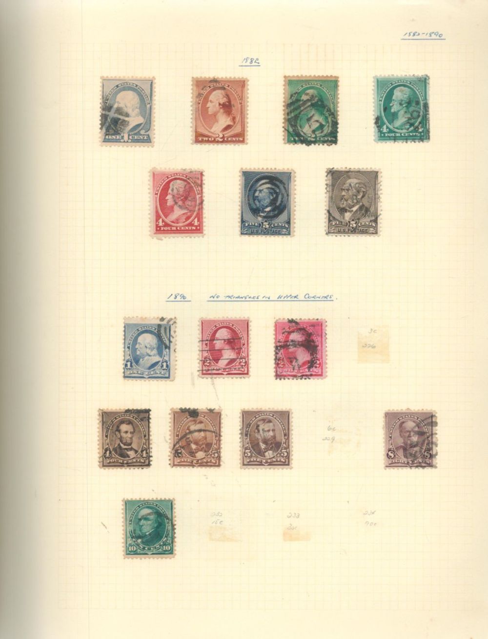 Lot 303: USA Used Stamps in a Stanley Gibbons Album...