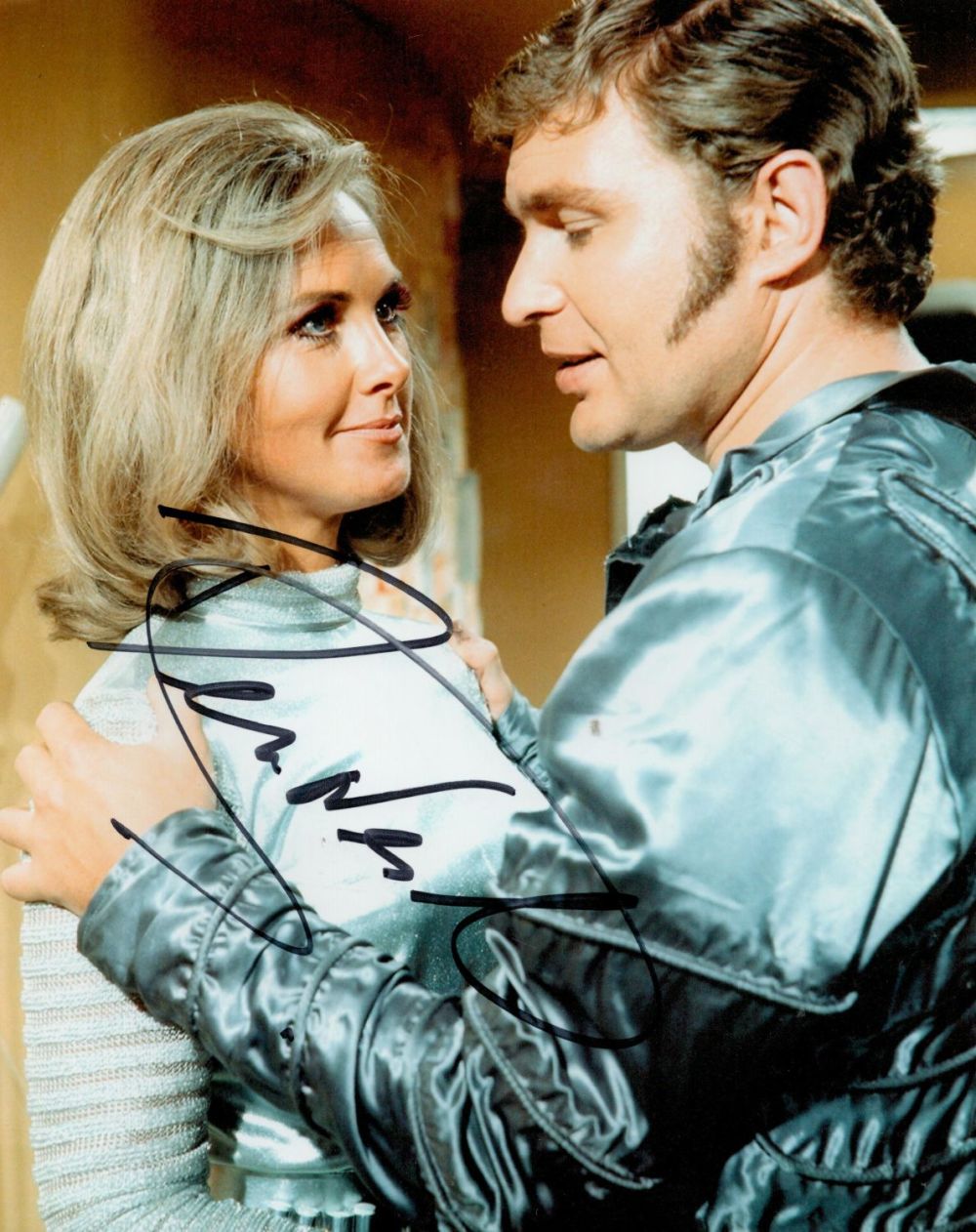Lot 323: Derren Nesbitt. Danger Man actor signed 10x8 colour...