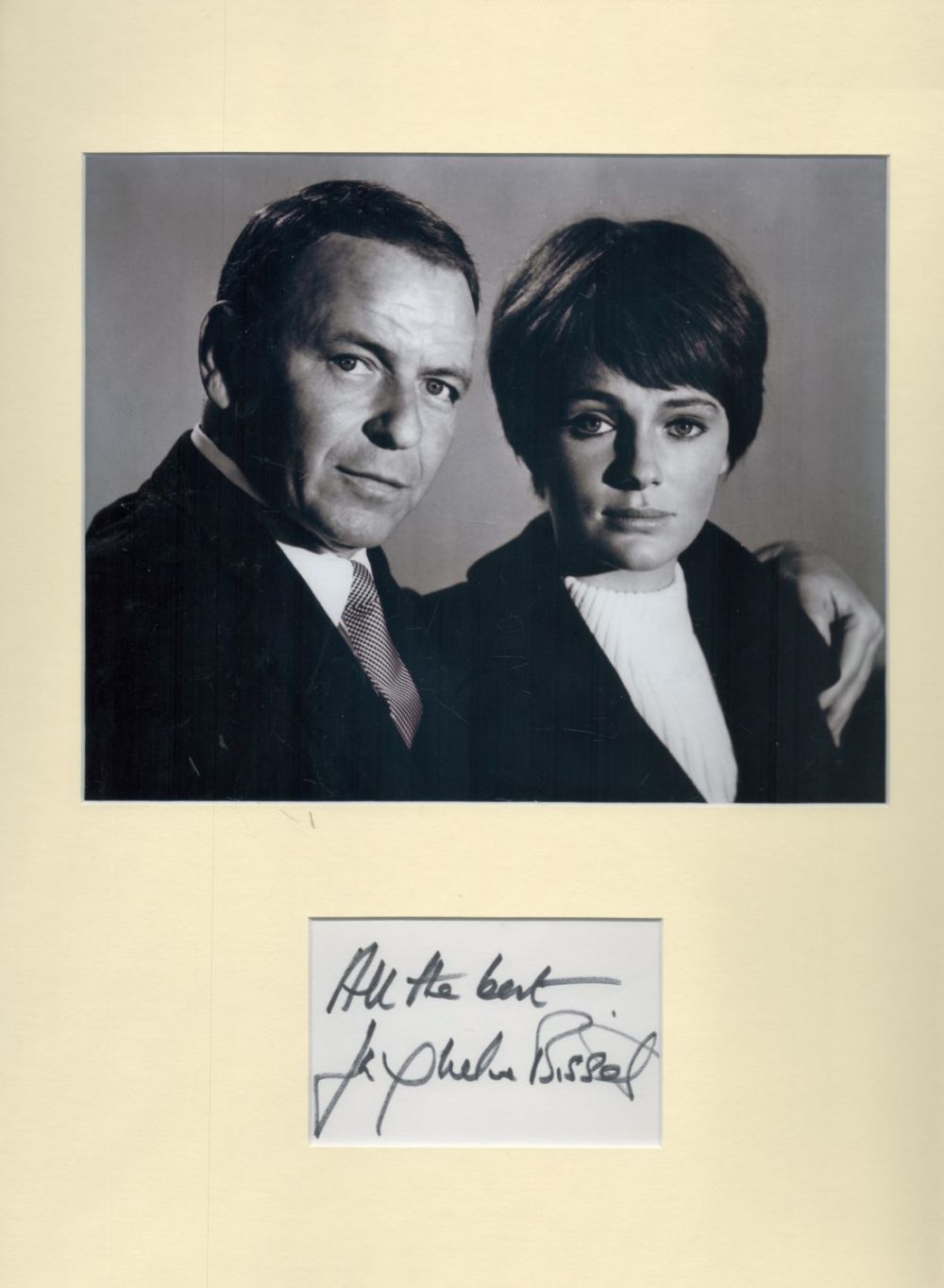 Lot 369: Jacqueline Bisset matted signature piece featuring a signed...