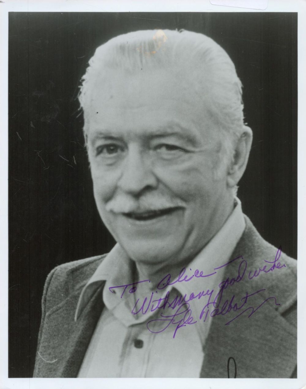 Lot 370: Lyle Nolan Signed 10 X 8 B/W Portrait...