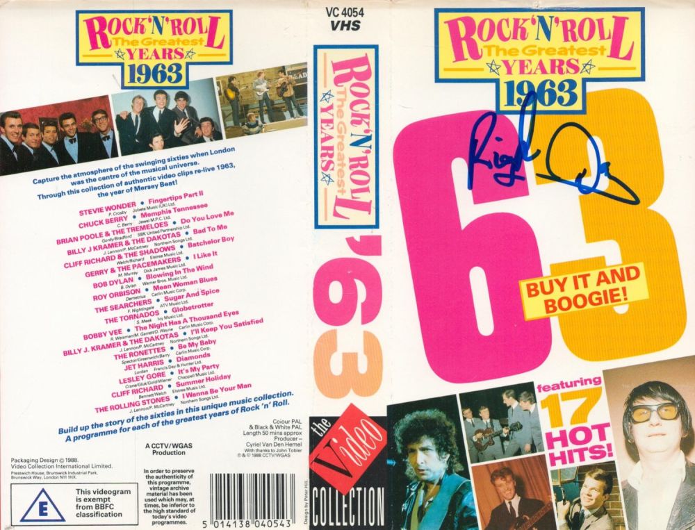 Lot 390: The Tremeloes signed VHS sleeve signed by The...