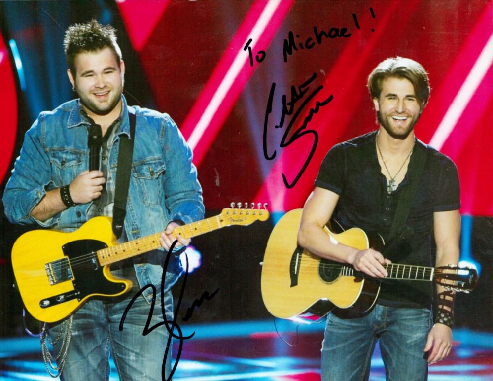 Lot 422: The Swon Brothers- American country music duo Signed...