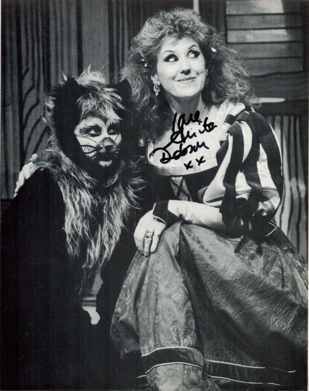 Lot 524: Anita Dobson signed 10x8 black and white photo....