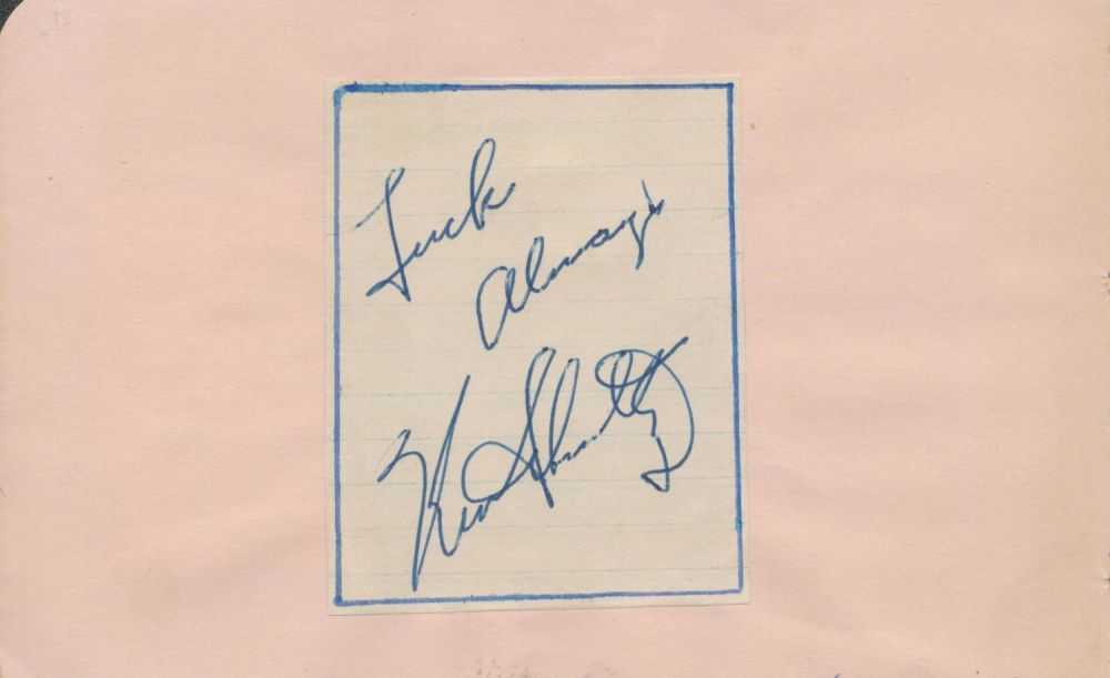 Lot 567: Ken Schultz signed 6x4 album page. Schultz (born...
