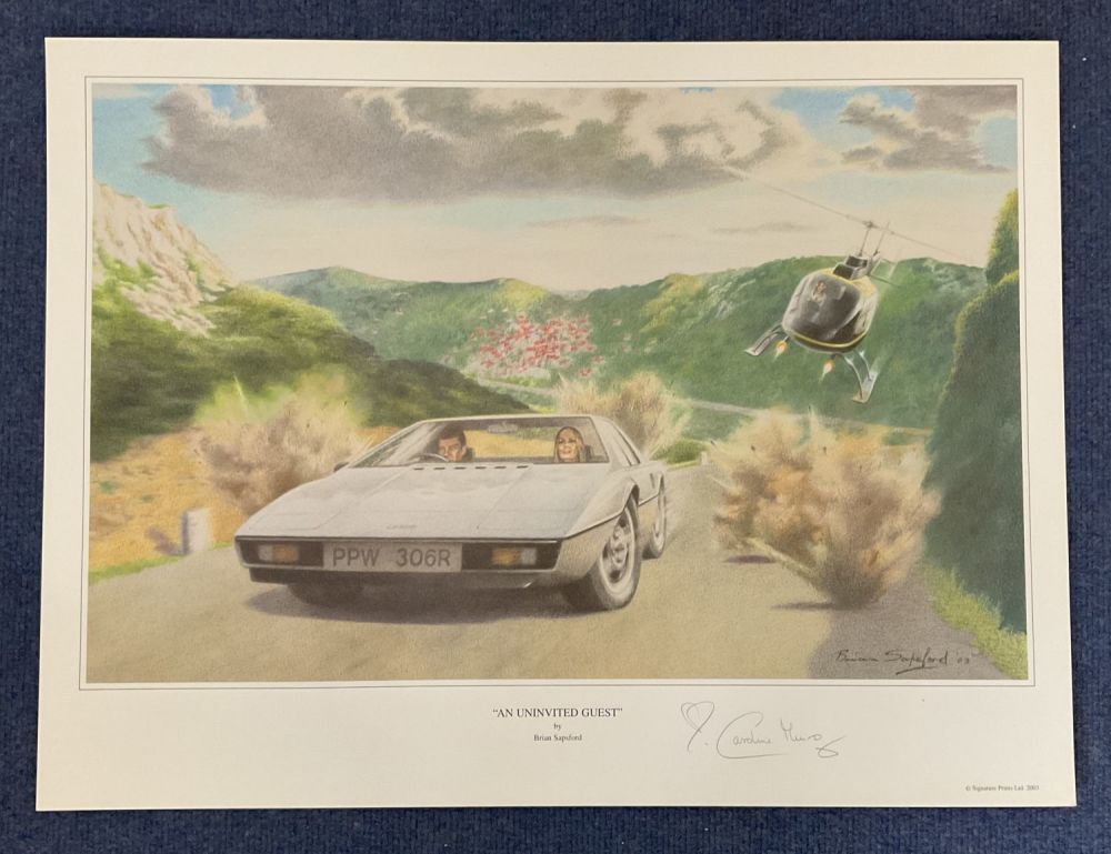 Lot 601: Caroline Munro signed 25x20 limited edition print titled...