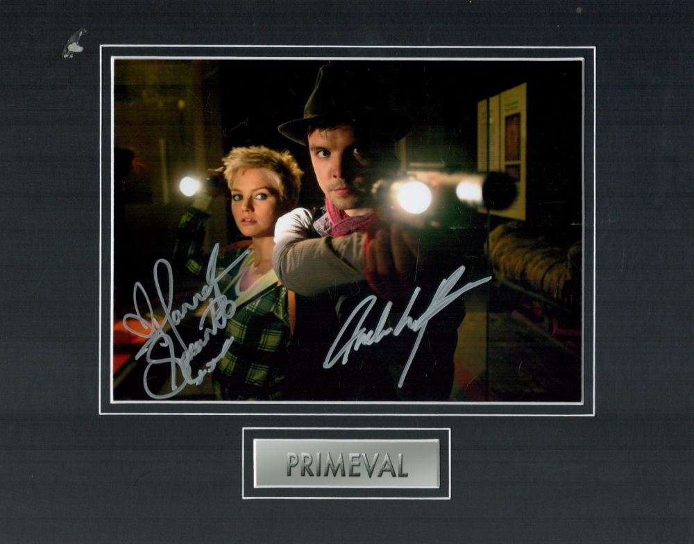 Lot 611: Primeval Hannah Spearritt and Andrew Lee Potts hand...